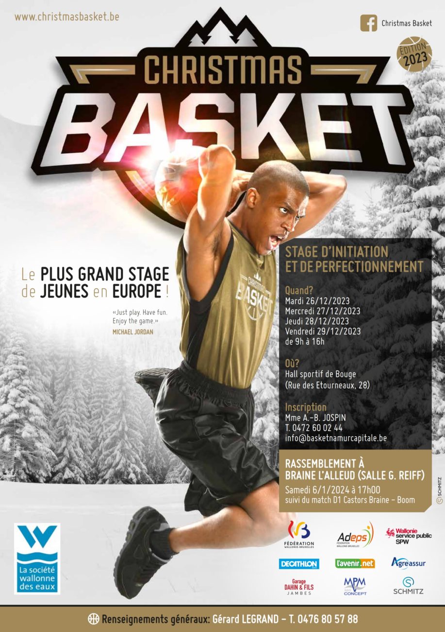 Stage Christmas Basket à Bouge du 26 au 29/12